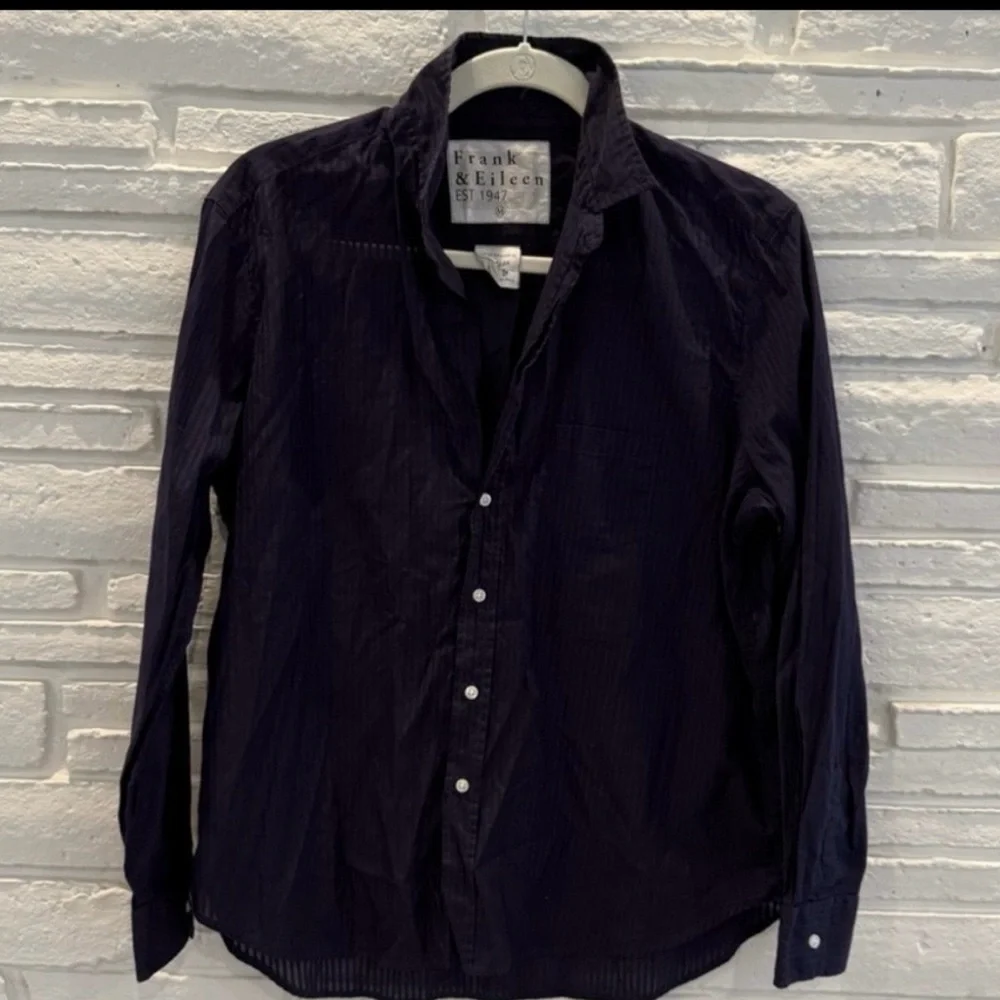 Frank & Eileen “Eileen” Navy Button Down Shirt - Medium - Picture 3 of 8